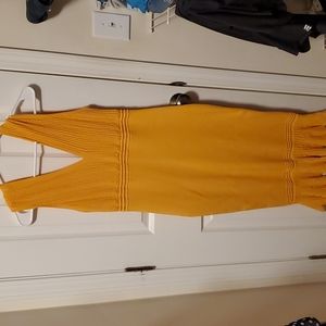 NY&COMPANY Sweater dress, yellow, size 6